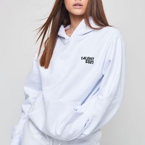 Talentless white hoodie